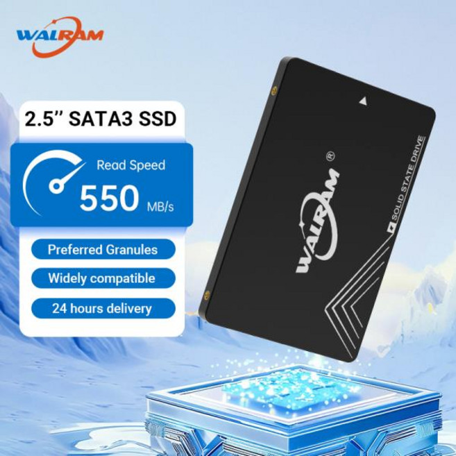 WALRAM 512GB SSD SATA3 하드 디스크 내부 3 HDD 노트북 PC, 01 SSD-128GB