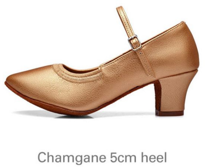 댄스화 댄스 초보 JI24211, 4.5, Champagne 5cm