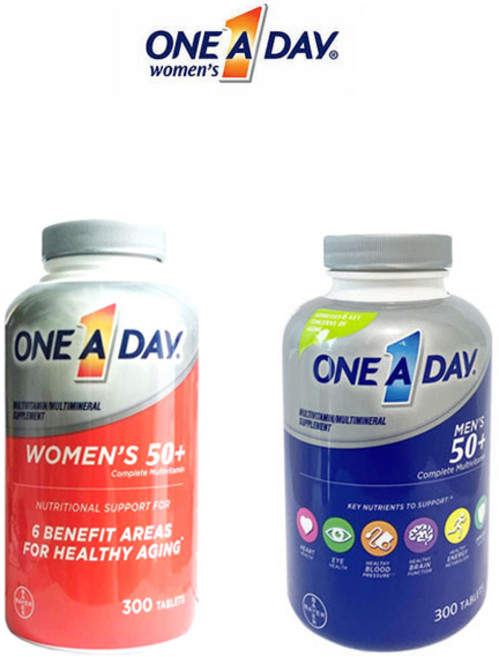 원 어 데이 멀티비타민 50+ 300정 여성용 남성용 중 1개