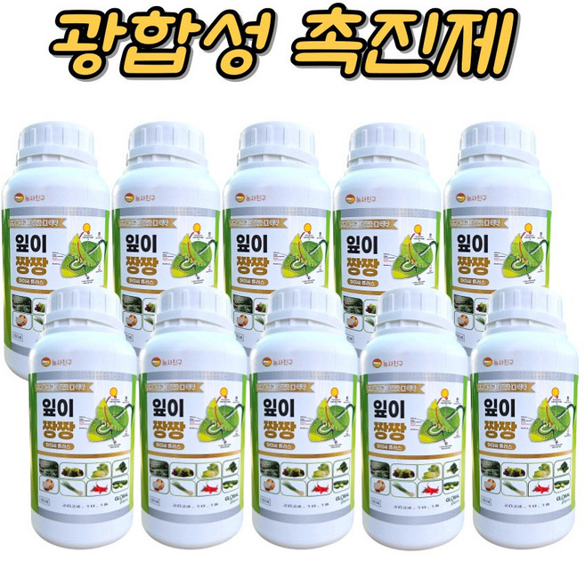 잎이짱짱 광합성 촉진제 일조 부족 해결 농사친구 스포이드세트, 10개, 500ml