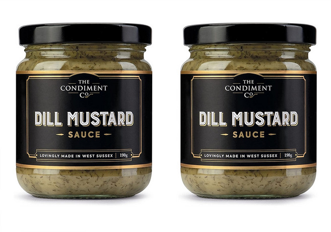 The Condiment 더칸디먼트 연어스테이크소스 레몬딜 머스타드 Dill Mustard 190g 2개