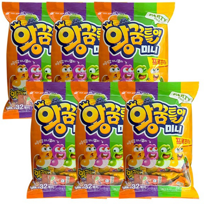 프르츠믹스 오리온 왕꿈틀이 미니, 6개, 336g