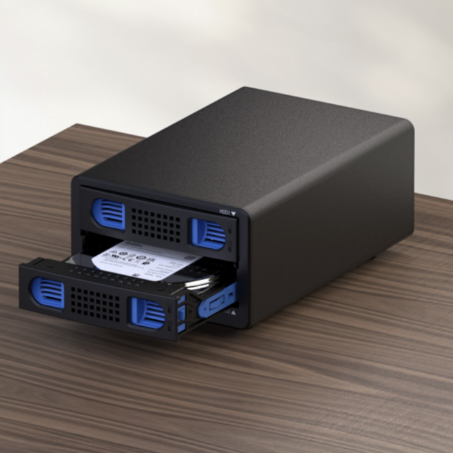 2베이 DAS 외장하드 데이터 스토리지, 1개