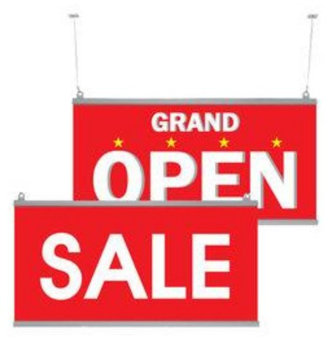천정걸이 배너 모음전/ POP SALE 현수막 매장 홍보 광고 천장걸이, 6.OPEN파랑
