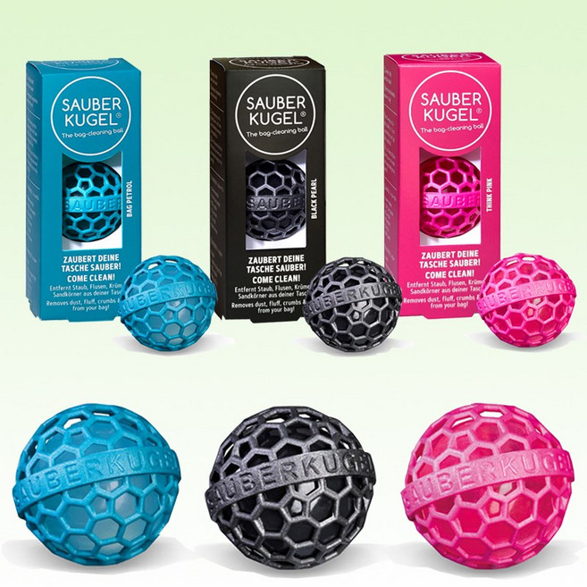 자우버쿠겔 - 가방속 작은 에티켓 먼지흡착 가방청소볼 / 독일 공식 수입 정품, 1개, 블랙