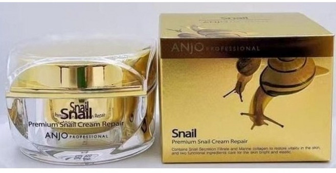 ANJO 프리미엄 스네일 크림 리페어, 50g, 2개