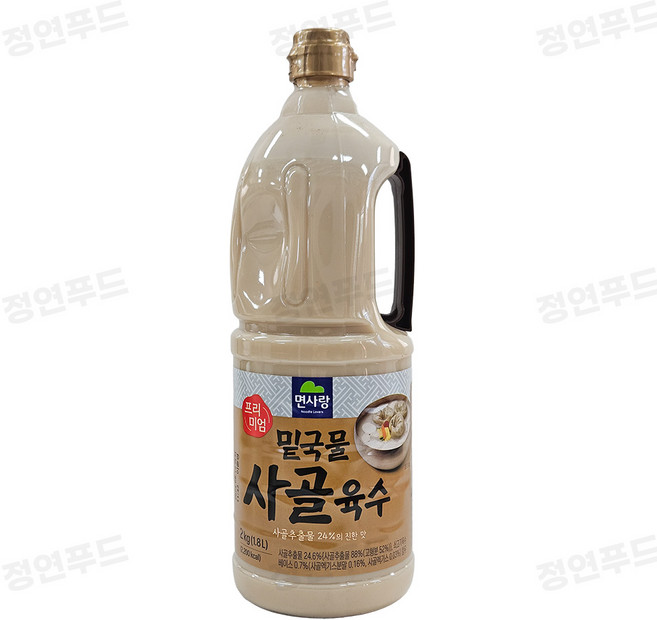 면사랑 밑국물 사골육수 (실온/대용량/업소용/식당용), 1개, 1.8L