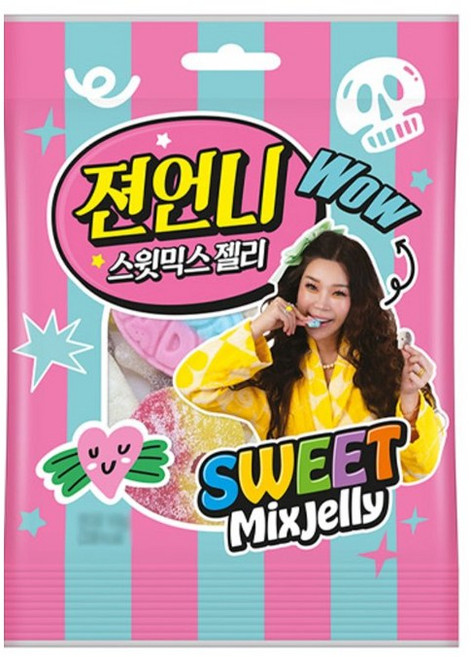 더스위트 스윗믹스젤리 유튜브 틱톡 편의점간식, 3개, 130g