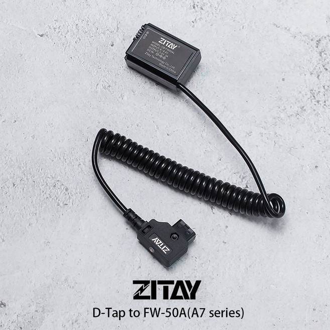 ZITAY D-Tap 轉 FW-50 假電池 for A7 系列, 1個