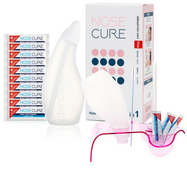 노즈큐어 코세척기 비염치료기, 1세트