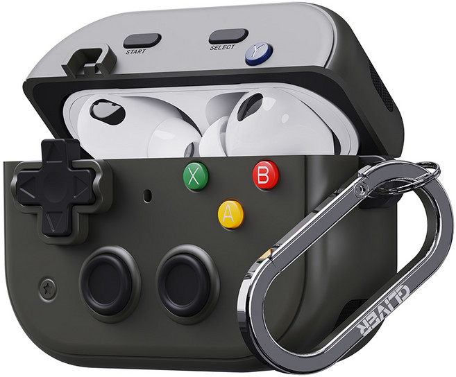 에어팟 프로3 에어팟4 케이스 락패드팟 잠금 분실방지 보호 커버, 1개, 그레이