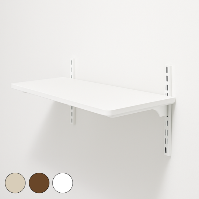 아텍스 철제 시스템 벽선반 나무선반 팬트리 베란다, 1단, 화이트