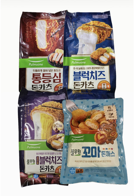 풀무원 돈카츠 4종(통등심 + 블럭치즈 + 블럭치즈고구마 + 꼬마) 세트, 2세트