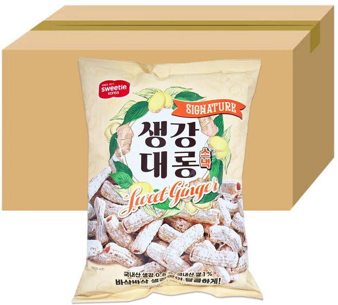 [스낵1번지] 생강 대롱, 12개, 280g