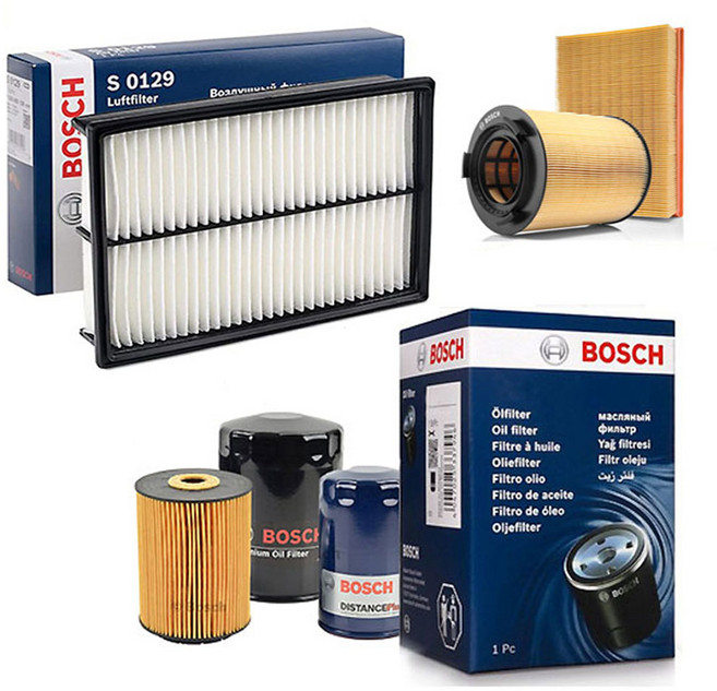 보쉬 모닝 올뉴 더뉴 엔진 오일필터 + 에어 크리너 필터 세트, 1세트, 가솔린/LPG 11년~16년 MKF75