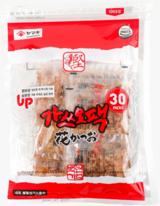가쓰오팩 야마끼 면세 30g(1g x 30ea) 가쓰오부시 오코노미야끼 타코야끼 소포장, 30g, 1개