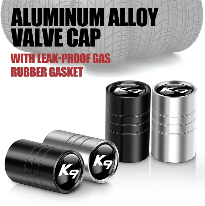 호환 기아 스포티지 씨드 쏘렌토 세라토 옵티마 피칸토 리오 소울 용 금속 차량 휠 타이어 밸브 캡 타이어, 01 Silver, 01 K9