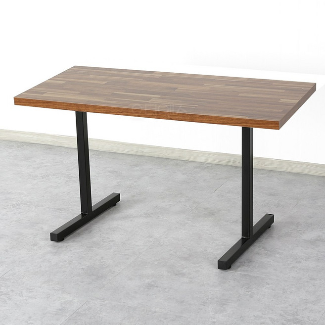 오디엔즈 FT11055 블랙 철재다리 업소용테이블 W1100 x D550 / 식탁테이블/ 작은4인용식탁, 4인용, 02. 멀바우