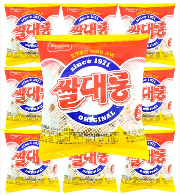 삼천리에프엔지 쌀대롱, 50g, 10개