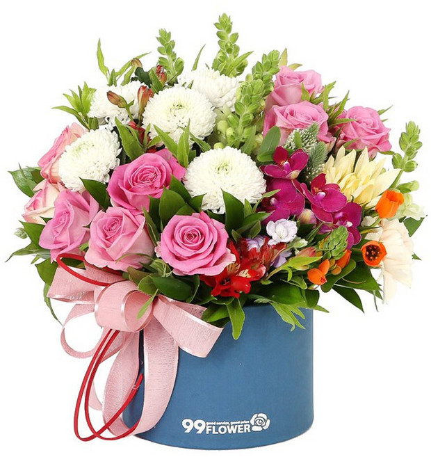 (오늘도착) 99플라워 베스트 꽃선물 모음 - 생일 기념일 당일꽃배달 꽃바구니 꽃다발 전국당일배송 생화