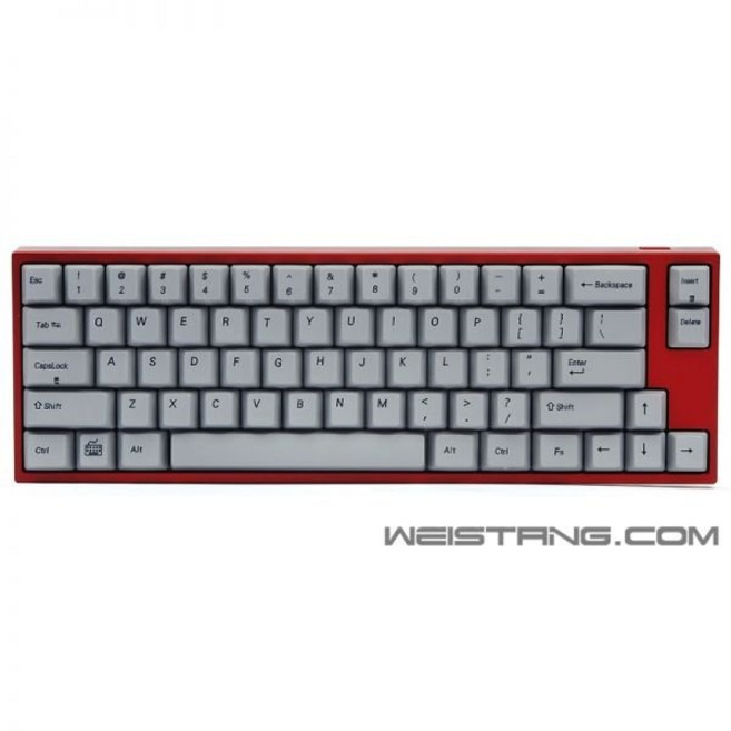 Leopold FC660M 레드 승화 키 캡 체리 샤프트 기계식 키보드, 빨간색, 공식 표준