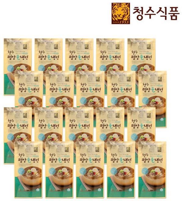 청수 평양물냉면 / 박스판매, 360g, 20개