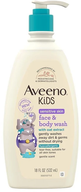 아비노 키즈 센시티브 스킨 페이스 바디워시 532ml - 쿠팡
