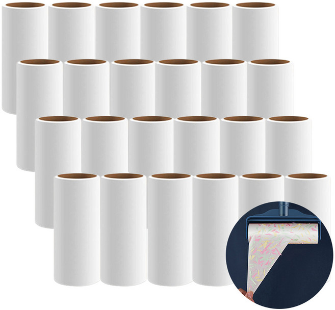 퍼스키 돌돌이 리필 사선컷팅 테이프, 24개