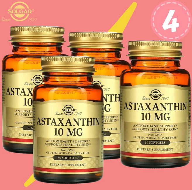 솔가 카로티노이드 아스타잔틴 10mg 30정 4개