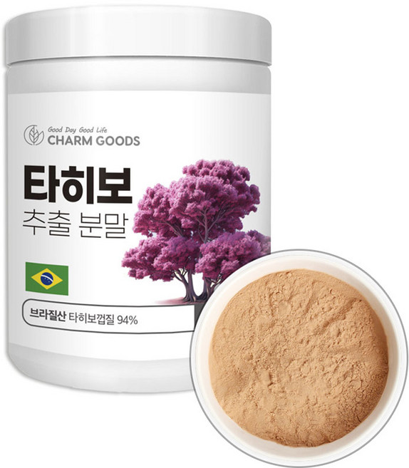 C-G 브라질 타히보 나무 내피 껍질 영양 추출 분말 100g, 1세트