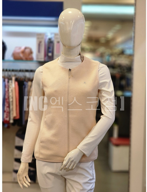 BTR골프 [NC엑스코점] 골프일상등산 BTV9270WIVO 비티알 여성 가을겨울 베이직 라운드넥 기모안감 후리스조끼