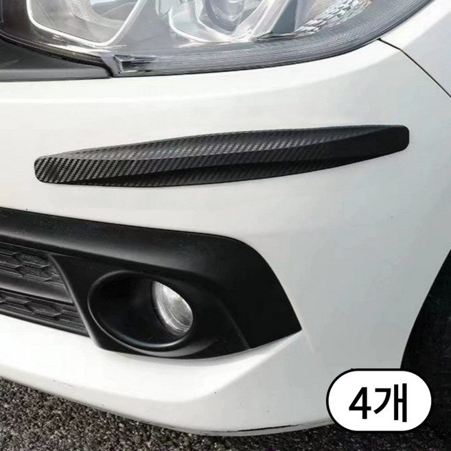 케이디리빙 자동차 범퍼가드, 블랙, 4개