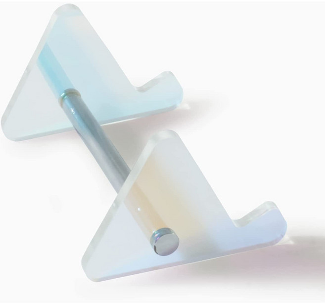 쓰임새 키보드 거치대 보관함 진열대 정리 아크릴, 1개, 오로라 1단