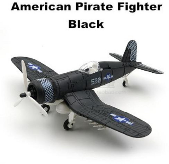 비행기모형 1/48 차 세계 대전 독일 BF109 영국 허리케인 4D 조립 무기 빌딩 남아용 장난감 공지사항, F4U Black