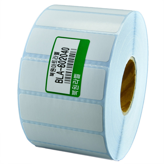 아트지 60X20mm 지관40mm 롤라벨 라벨스티커 BLA-602040