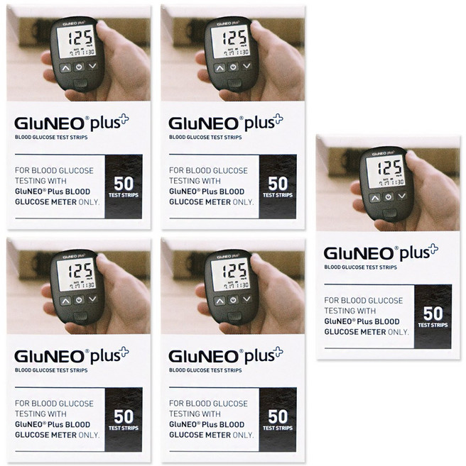 오상헬스케어 글루네오플러스 혈당시험지, 5개, 50개입