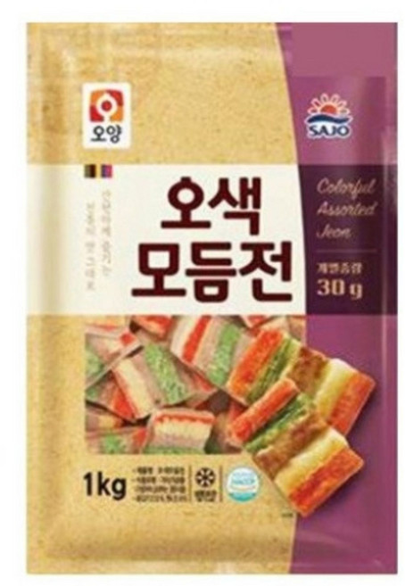 사조오양 오색모듬전 1kg, 1개