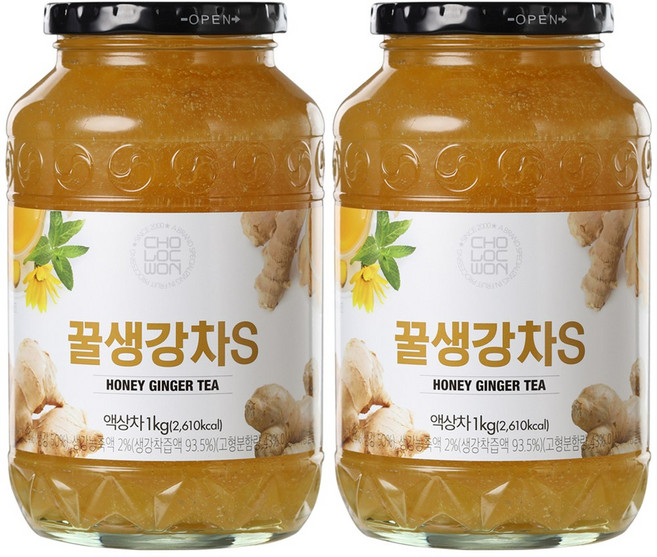 초록원 꿀생강차 S, 1kg, 1개입, 2개