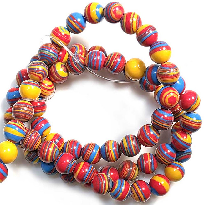 all 줄원석 6mm 일반 한줄 원석선택, 공작석 레드