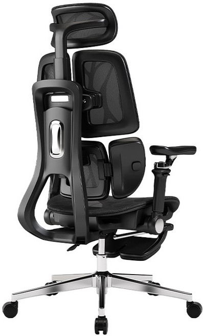 人體工學電腦椅 辦公椅 舒適透氣腰靠 扶手椅, S360 標準款 舒適靠背 黑