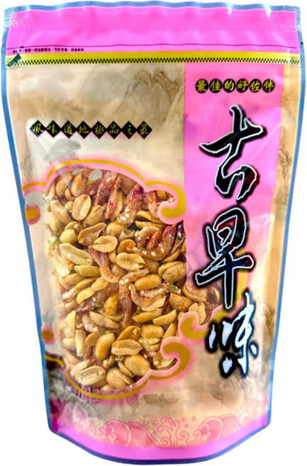 心晴食品坊 櫻花蝦花生 古早味酥脆口感, 260g, 1個