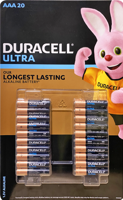 듀라셀 울트라 알카라인 건전지 AAA, 20개입, 1개