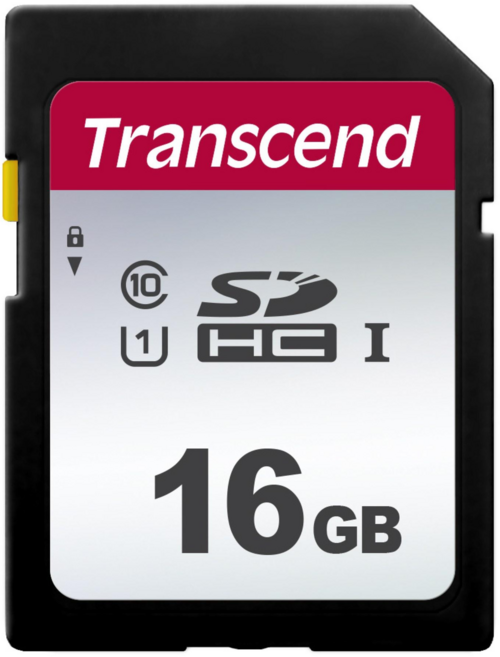 트랜센드 SDHC 메모리 카드 SDC300S, 16GB, 1개
