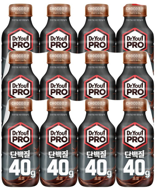 오리온 닥터유프로 단백질드링크 40g 초코(350ml) x 12팩, 350ml