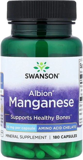 Swanson Albion® 망간 10mg 캡슐 180정 Swanson (스완슨), 1개 - 쿠팡