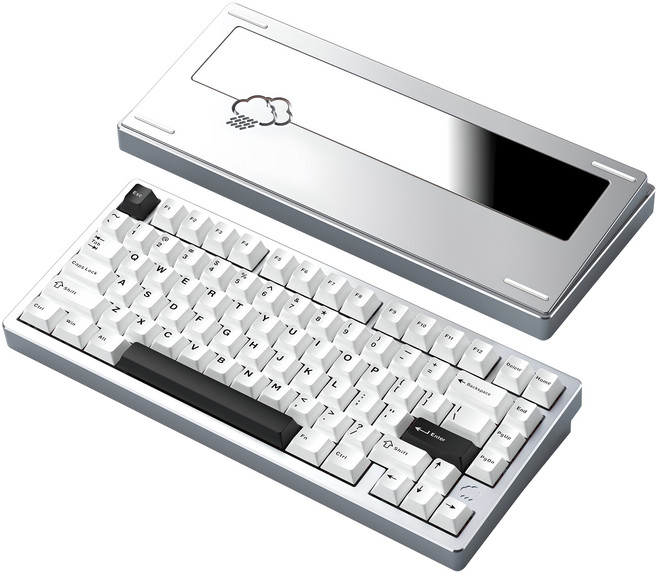 레이니 75 3모드 기계식 유무선 키보드, 실버, 바이올렛축, 제조사축