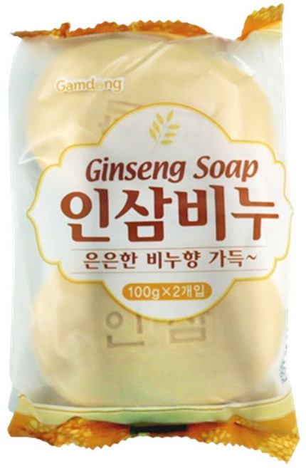 인삼 비누 2p 목욕탕세수비누 향기좋은인삼비누 클렌 클렌징용인삼비누