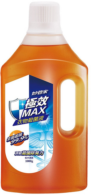 妙管家 松木香衣物殺菌液, 1kg, 1瓶, 1瓶