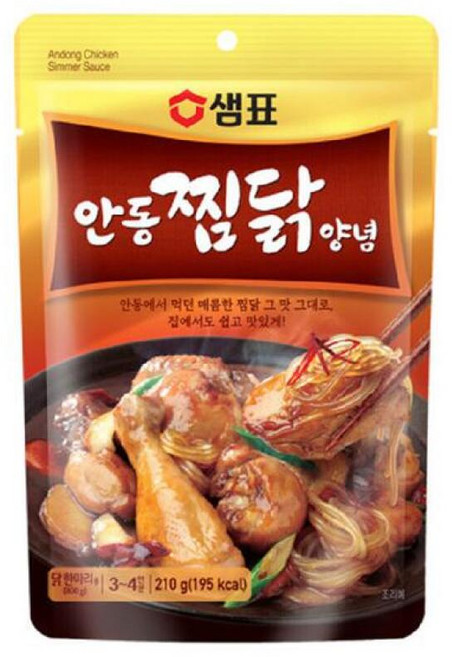 샘표 안동찜닭 양념 210g 6개, 1개