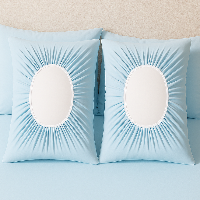 다용도 부직포 일회용 청결 베개 커버 2개입, 1팩(2개입), 블루